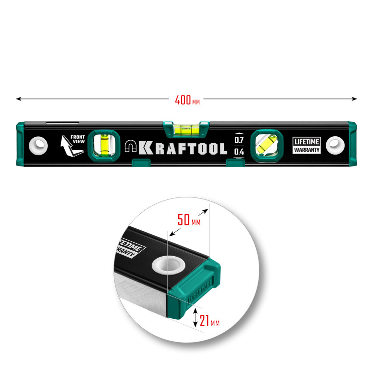 Магнитный строительный уровень KRAFTOOL 34785-40