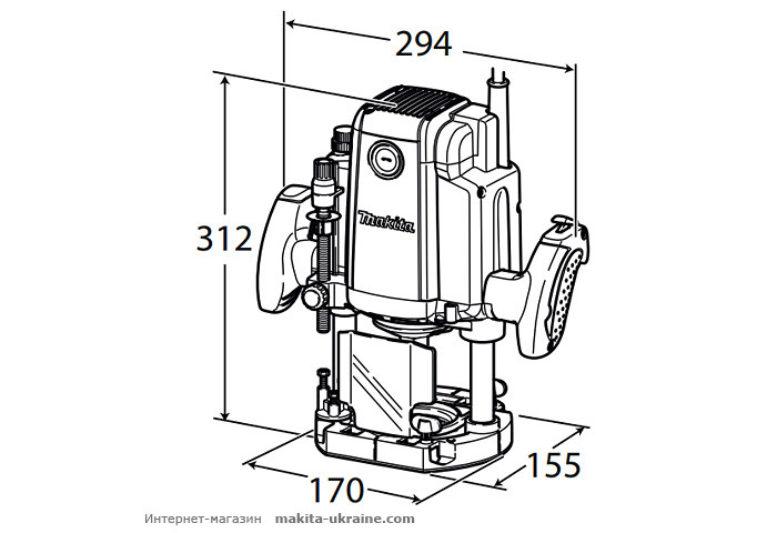 Фрезер MAKITA RP1801FX