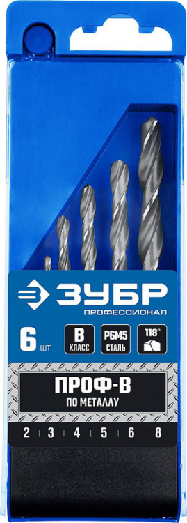 Набор сверел Зубр 29621-H6