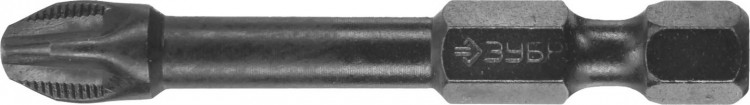 Профессиональные кованые ударные биты ЗУБР 26021-3-50-S10 предназначены для монтажа и демонтажа резьбовых соединений. Торсионная зона предорхраняет наконечник от разрушения. Надежный контакт благодаря точной геометрии. Hамагниченный шлиц обеспечивает допо