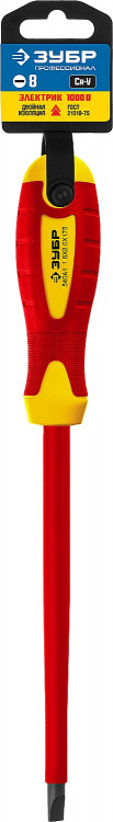 Отвертка диэлектрическая ЗУБР 25261-8.0-175_z01
