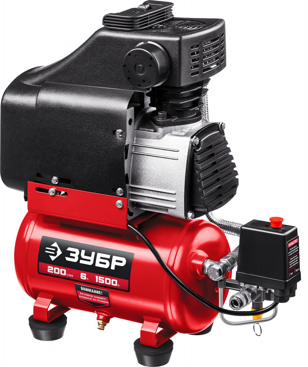 Компрессор воздушный ЗУБР КП-200-6