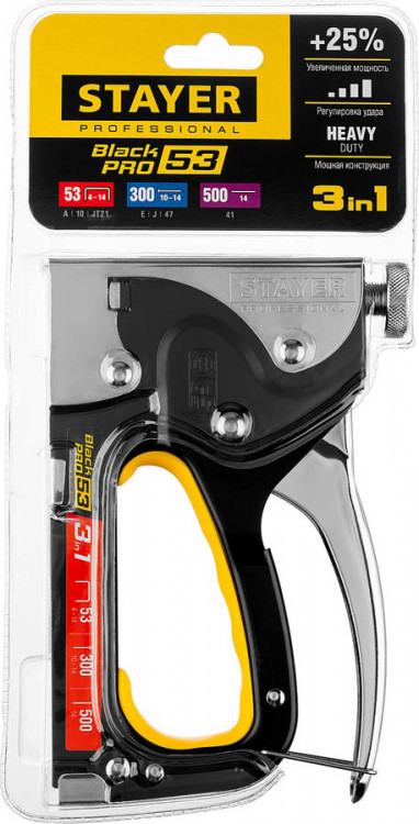 Степлер мебельный строительный STAYER 31507