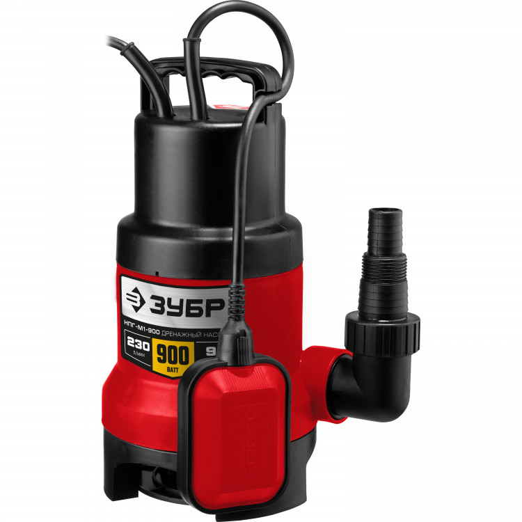 Насос дренажный погружной ЗУБР НПГ-М1-900