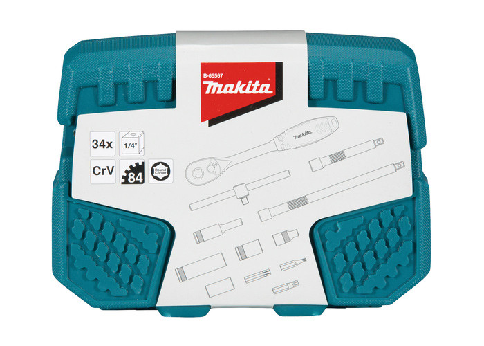 Набор головок с трещоткой MAKITA B-65567