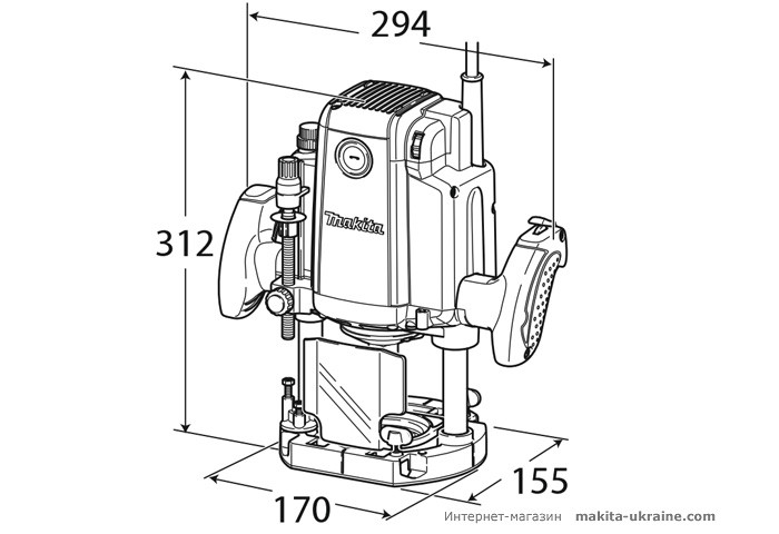 Фрезер MAKITA RP2301FCX