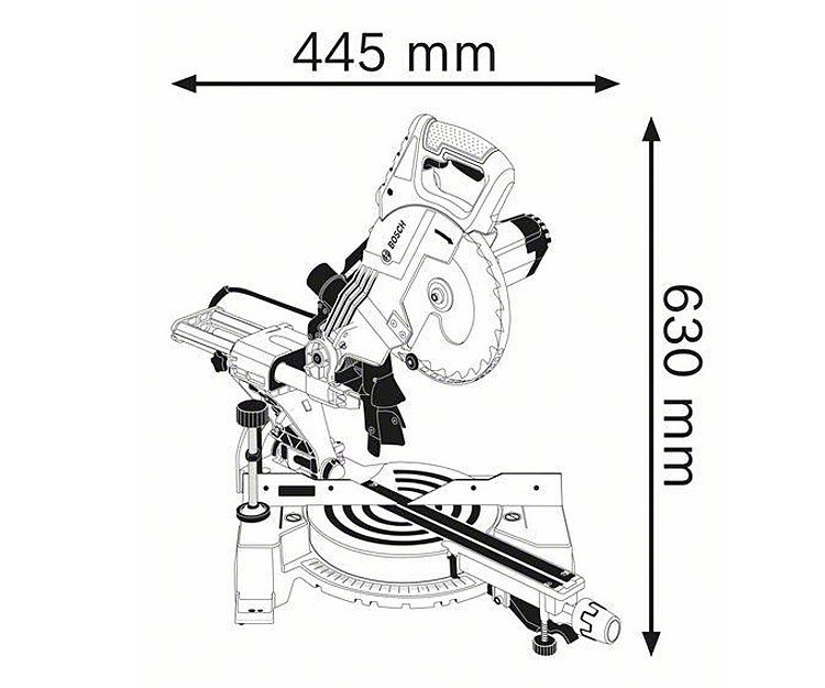 Торцовочная пила BOSCH GCM 800 SJ