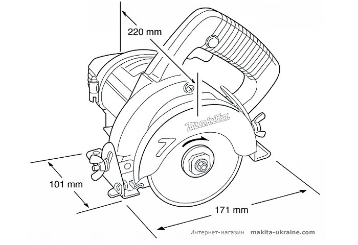 Алмазная пила для мокрой резки MAKITA 4101RH