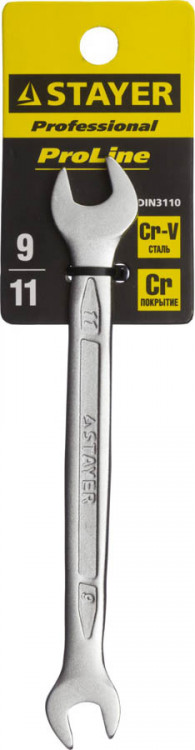 Рожковый ключ STAYER 27035-09-11