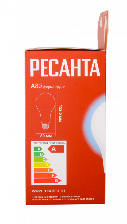 Лампа светодиодная Ресанта LL-R-A80-20W-230-6K-E27