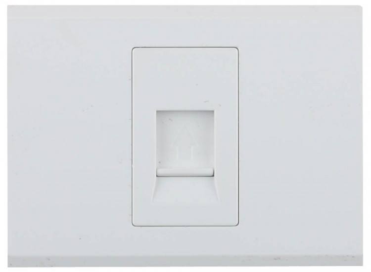 Одинарная телефонная розетка СВЕТОЗАР ЭФФЕКТ SV-54417-W