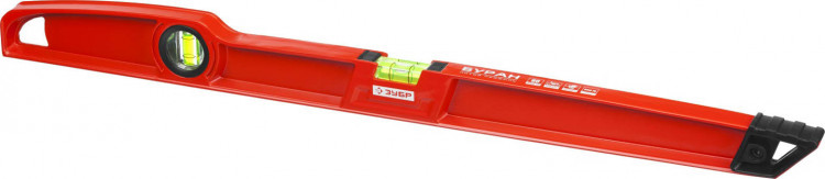 Уровень строительный ЗУБР 34723-060 предназначен для контроля горизонтальности и вертикальности поверхностей. Две цельные противоударные ампулы. Фрезерованная базовая поверхность. С углами 45° и 90° на корпусе. Литой усиленный корпус.