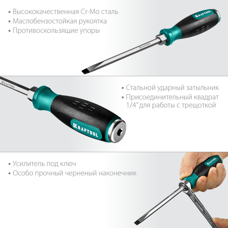 Отвертка ударная Impact KRAFTOOL 250033-8