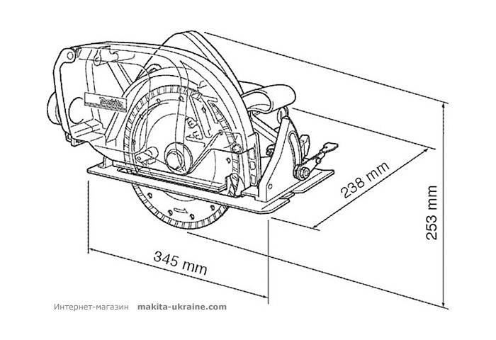Алмазная пила с пылесборником MAKITA 4157KB
