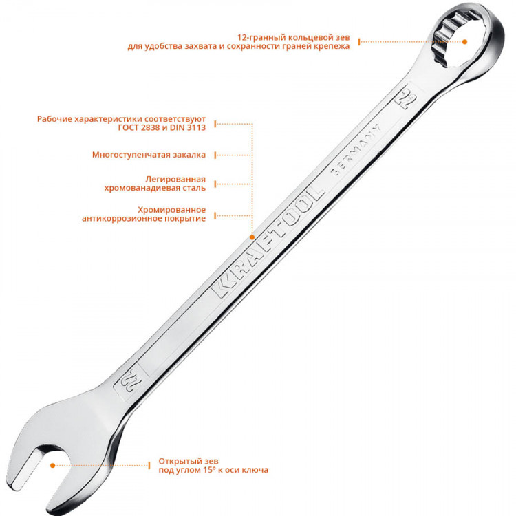 Набор комбинированных гаечных ключей KRAFTOOL 27079-H12_z01