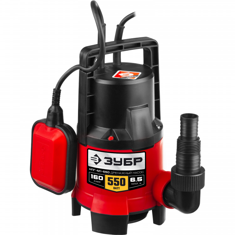 Насос дренажный погружной ЗУБР НПГ-М1-550
