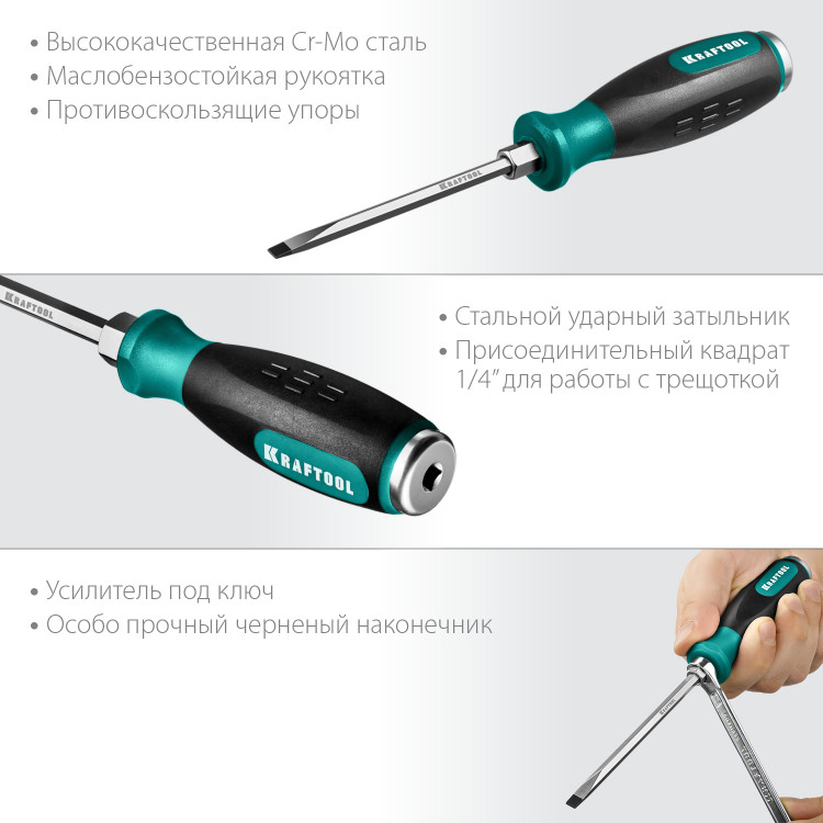 Отвертка ударная Impact KRAFTOOL 250033-5