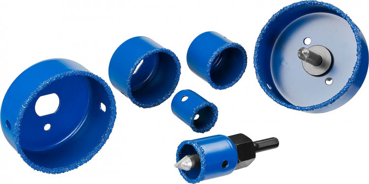 Набор буровых коронок с твердосплавным напылением ЗУБР 33360-H6_z01