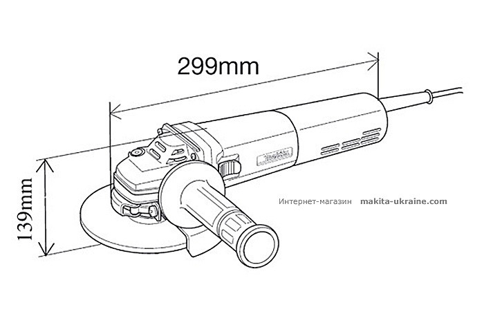 Болгарка (УШМ) MAKITA 9564HR