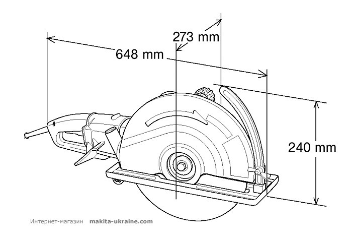 Угловая алмазная пила MAKITA 4112HS