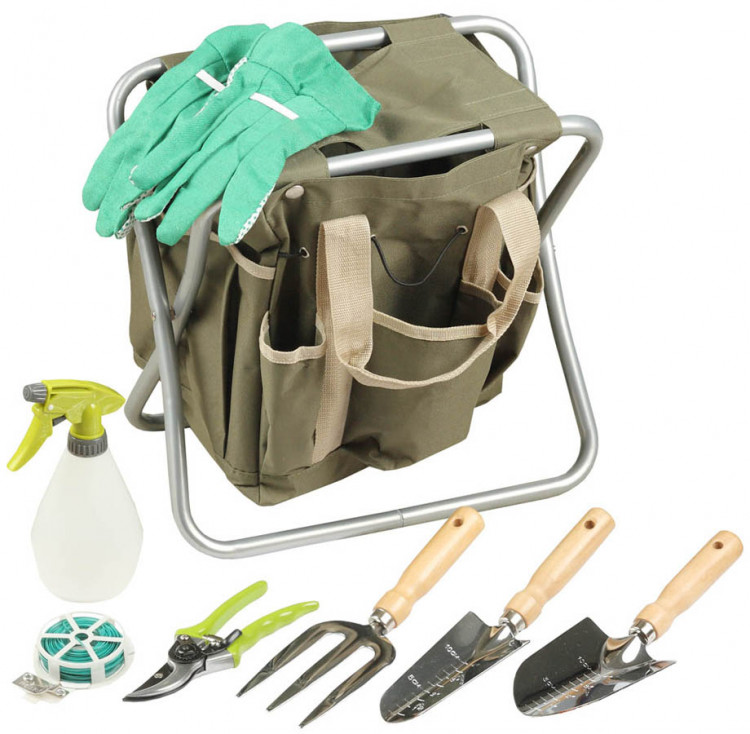 Скамейка садовая складная с сумкой и набором инструментов GRINDA 8-422353-H8_z01