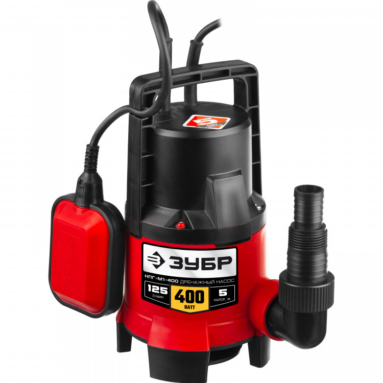 Насос дренажный погружной ЗУБР НПГ-М1-400