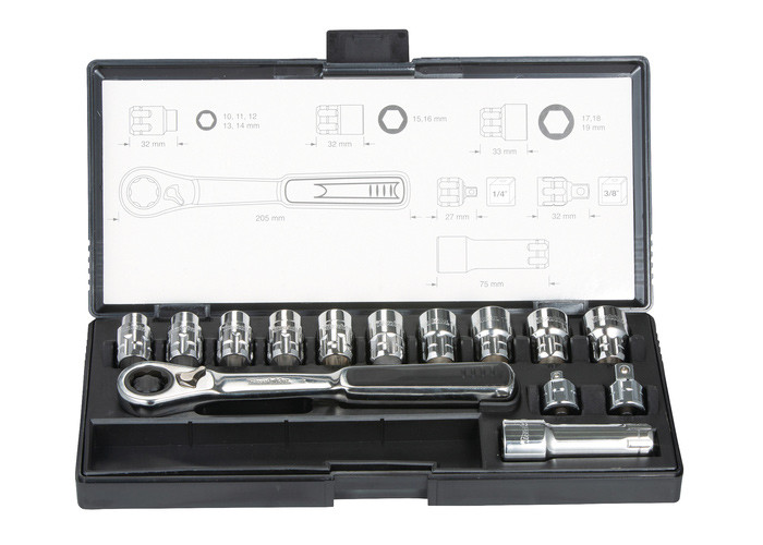 Набор головок с трещоткой MAKITA B-65595
