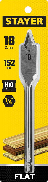 Сверло по дереву перовое STAYER 2950-18_z01