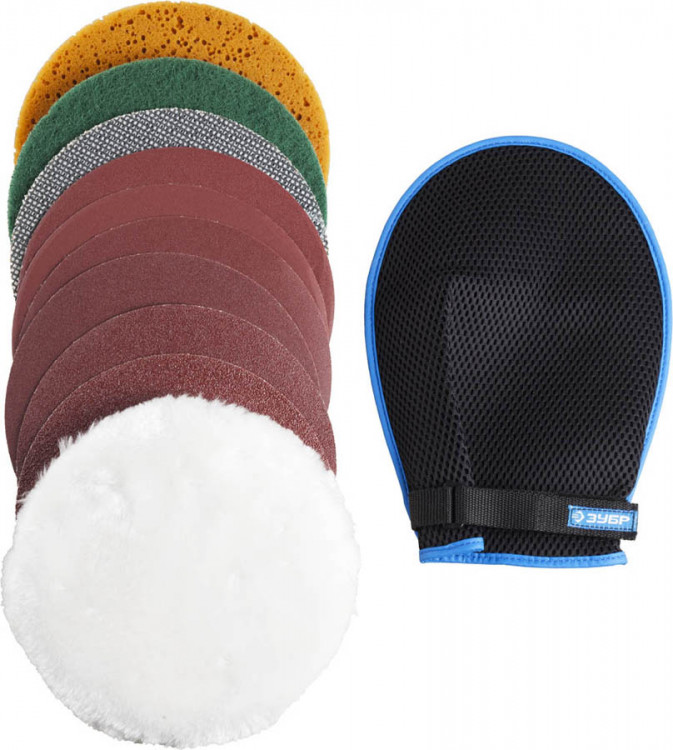 Набор полировальных насадок ЗУБР 3592-180-H11