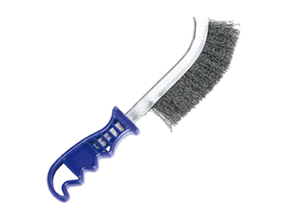 Щётка №112; 17230001 с пластиковой ручкой омедненная