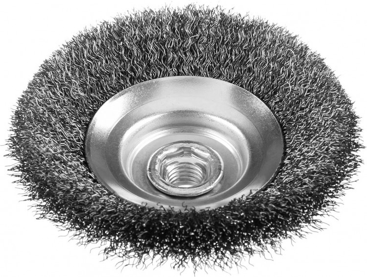 Щетка крацовка коническая для УШМ ЗУБР 35265-115_z02