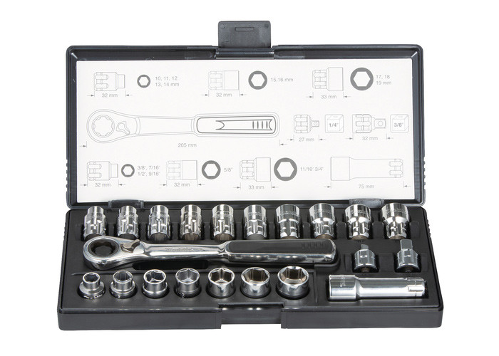 Набор головок с трещоткой MAKITA B-65604