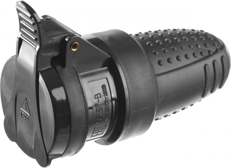 Электророзетка для удлинителя ЗУБР 55187-B