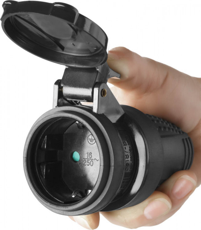 Электророзетка для удлинителя ЗУБР 55187-B