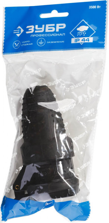 Электророзетка для удлинителя ЗУБР 55187-B