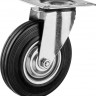 Колесо поворотное ЗУБР 30936-125-S применяются для перемещения тележек и легковесного оборудования. Рекомендуется для полов с неровностями и препятствиями