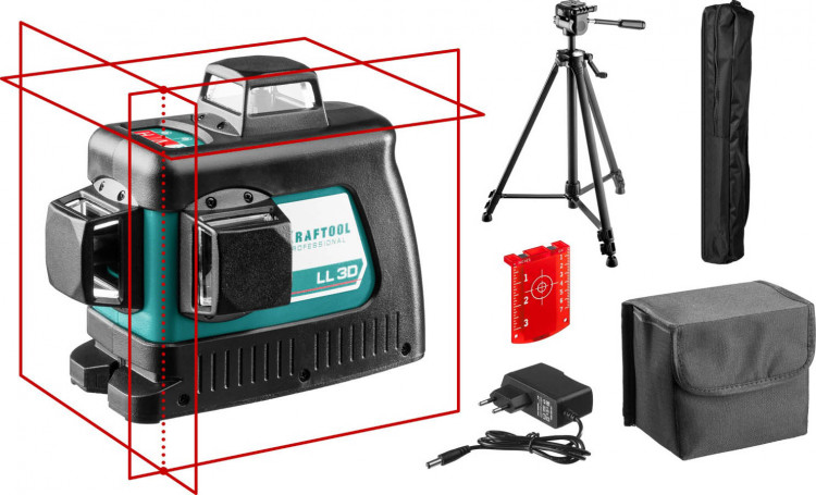 Лазерный уровень построитель плоскостей KRAFTOOL 34640-3