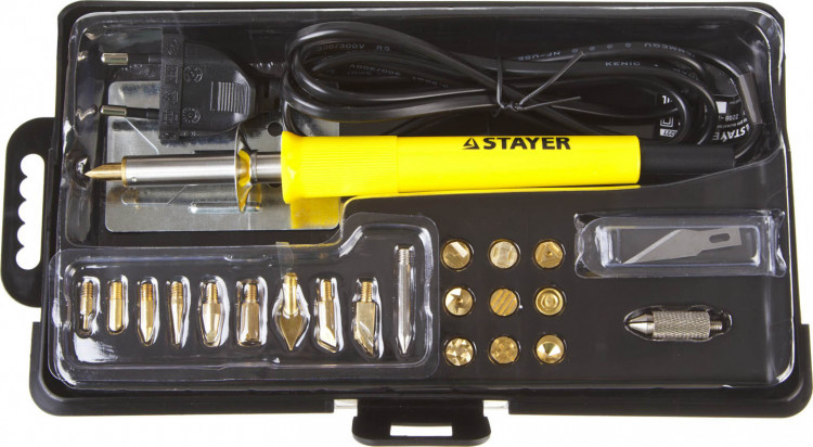 Пирограф прибор для выжигания по дереву STAYER 45227