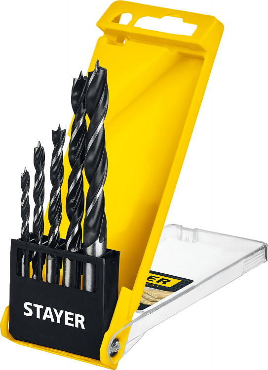 Набор спиральных сверл по дереву STAYER 2942-H5_z02