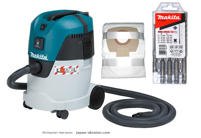Пылесос MAKITA VC2512L + B-11994 + P-72899