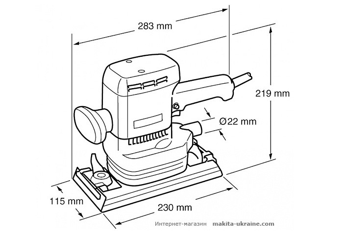 Вибрационная шлифмашина MAKITA 9046