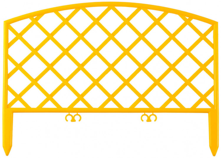 Специальные высококачественные долговечные декоративные заборы GRINDA 422207-Y призваны красиво украсить сад при проведении ландшафтных работ. Различные формы и цвета способны воплотить любые творческие замыслы