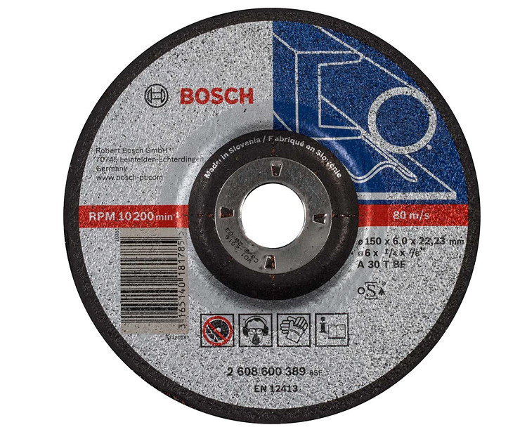 Зачистной круг Bosch Expert for Metal выпуклый 150?6 мм