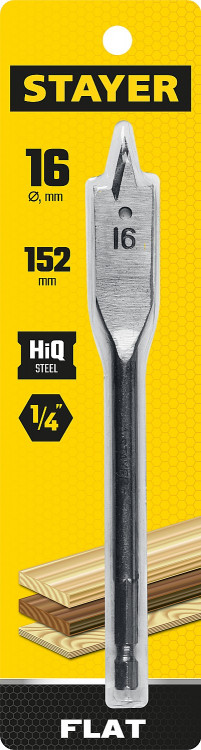 Сверло по дереву перовое STAYER 2950-16_z01