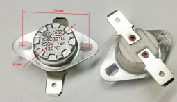 Термореле KSD301 130°C 16A 250V НЗ~4~53202