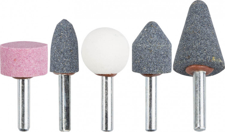 Набор STAYER 2990-H5 применяется на электрической дрели в безударном режиме при шлифовке металла и пластика. Абразив - оксид алюминия.