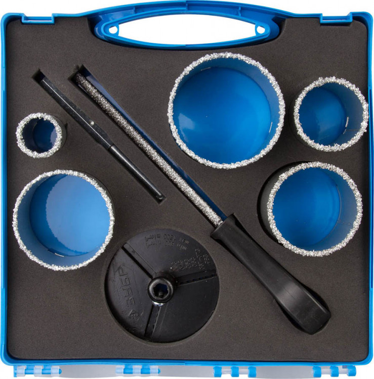 Набор буровых коронок с твердосплавным напылением ЗУБР 33350-H8