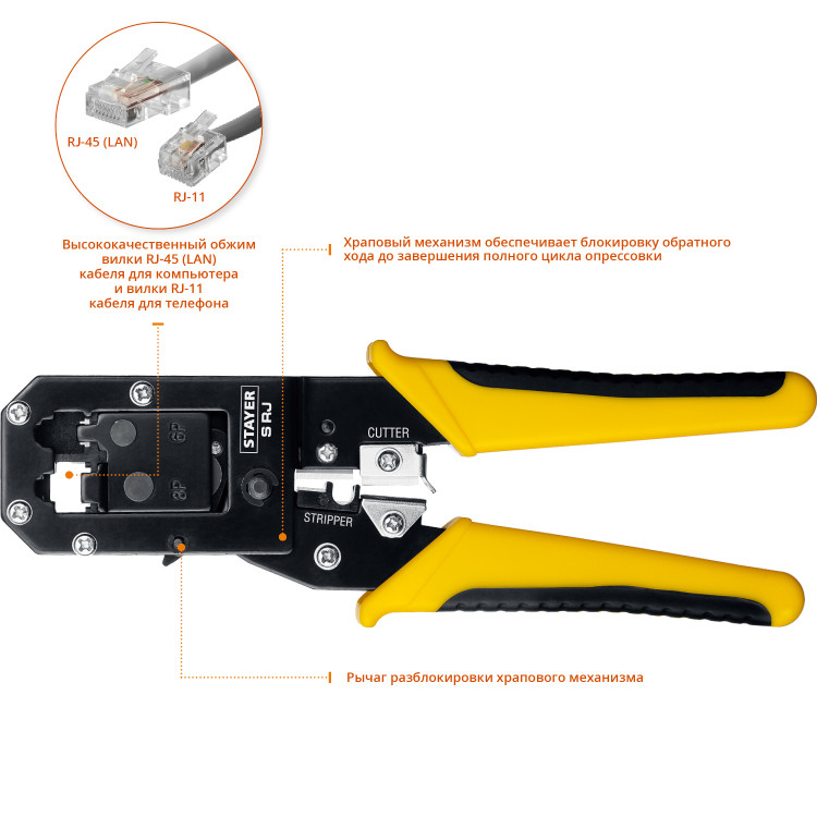 Кримпер универсальный STAYER 22652