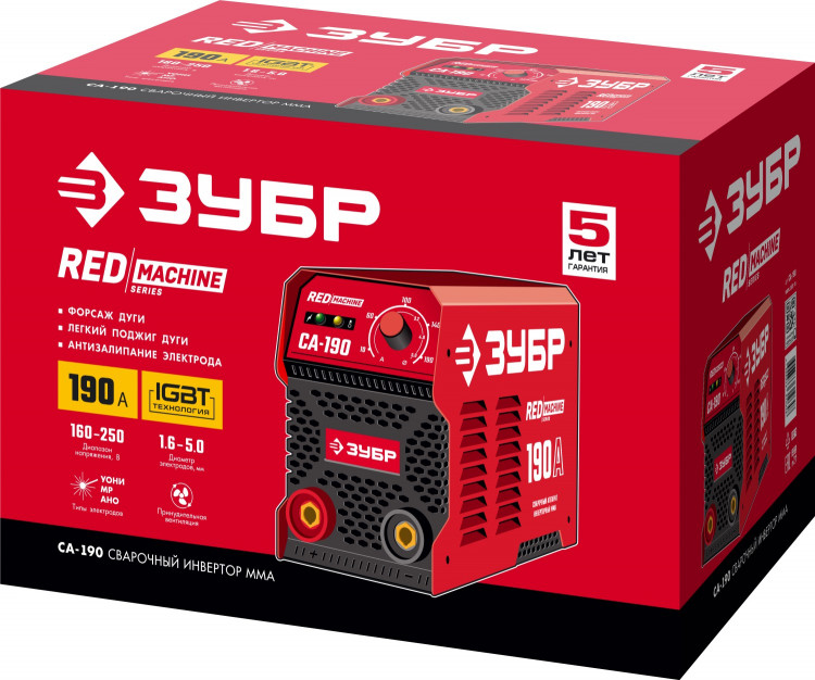 Сварочный инвертор ЗУБР СА-190