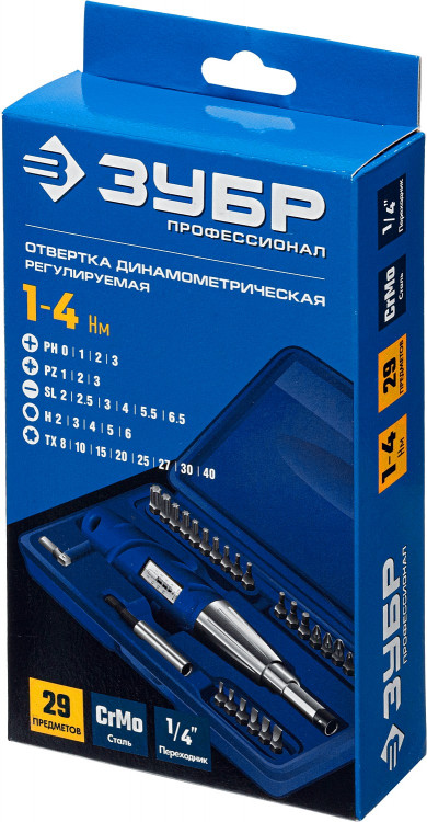 Динамометрическая отвертка ЗУБР модель 64020
